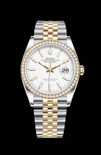 Rolex Datejust 36 Stainless Steel / Yellow Gold / Diamond / White / Jubilee