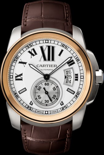 Cartier Calibre de Cartier 42 Stainless Steel / Pink Gold / Silver