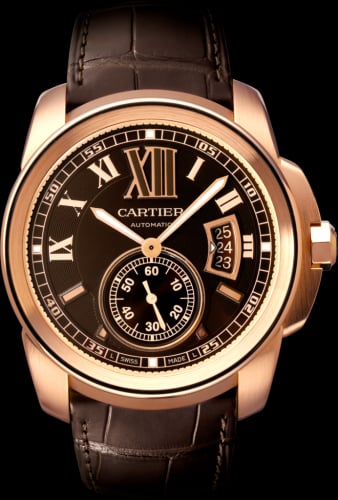 Cartier Calibre de Cartier 42 Pink Gold / Chocolate