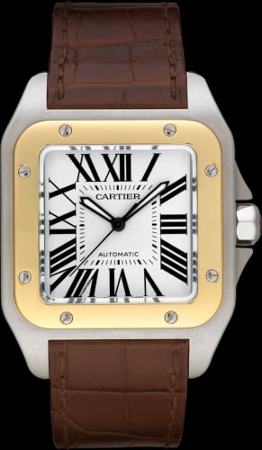 Cartier Santos 100 41.3 Stainless Steel / Yellow Gold