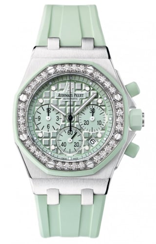 Audemars Piguet Royal Oak OffShore 26048 Lady Chronograph Stainless Steel / Green