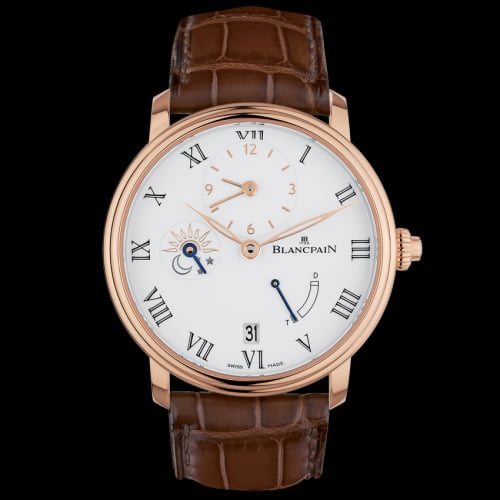 Blancpain Villeret Demi-Fuseau Horaire 8 Jours Red Gold / Enamel