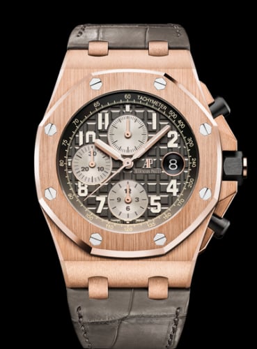 Audemars Piguet Royal Oak Offshore 42 Pink Gold / Grey / Alligator