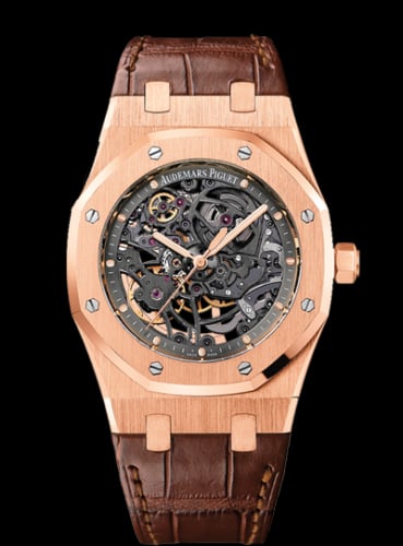 Audemars Piguet Royal Oak Openworked Selfwinding Pink Gold / Strap