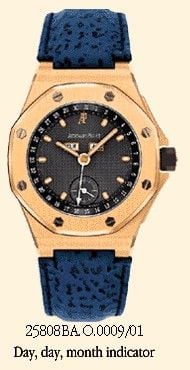 Audemars Piguet Royal Oak OffShore 25808 Full Calendar Yellow Gold / Blue