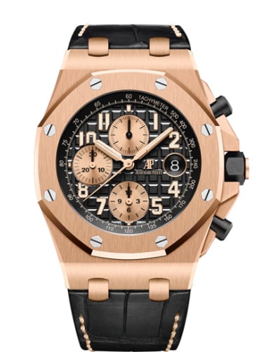 Audemars Piguet Royal Oak Offshore 26470 Pink Gold / Black / Alligator