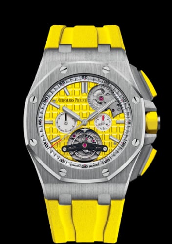 Audemars Piguet Royal Oak Offshore Tourbillon Chronograph Selfwinding Stainless Steel / Yellow