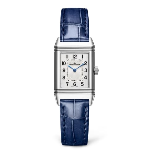Jaeger-LeCoultre Reverso Classic Small Stainless Steel / Silver / Alligator