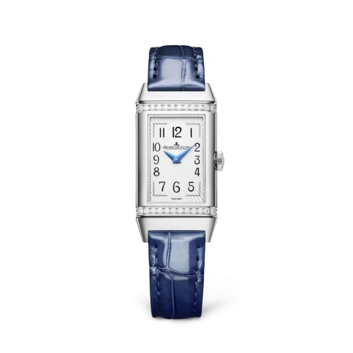 Jaeger-LeCoultre Reverso One Duetto Stainless Steel / Silver / Alligator