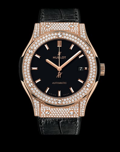 Hublot Classic Fusion 45 King Gold / Pavé / Black