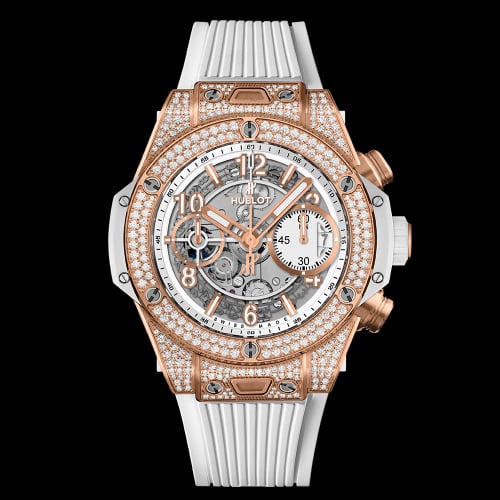 Hublot Big Bang Unico 42 King Gold / Pavé / White