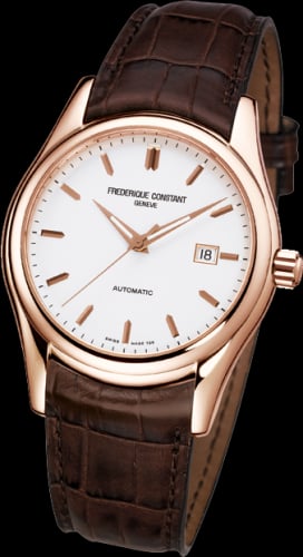 Frederique Constant Clear Vision Automatic Rose Gold / White