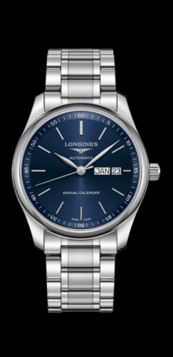 Longines Master Collection 40mm Annual Calendar Stainless Steel / Blue / Bracelet