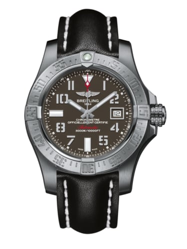 Breitling Avenger II Seawolf Stainless Steel / Tungsten Gray / Calf / Pin