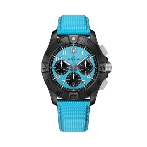 Breitling Avenger B01 Chronograph 42 Night Mission / Ice Blue / Strap