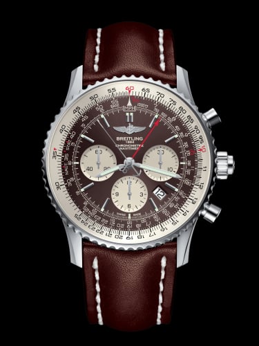 Breitling Navitimer Rattrapante Stainless Steel / Panamerican Bronze / Calf / Pin