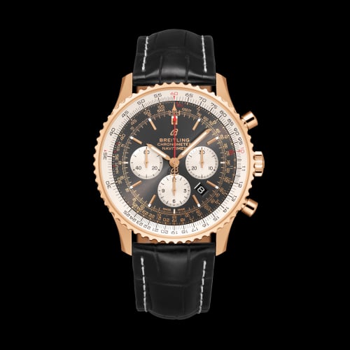 Breitling Navitimer 1 B01 Chronograph 46 Red Gold / Anthracite / Croco / Folding