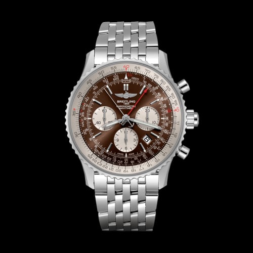Breitling Navitimer Rattrapante Stainless Steel / Panamerican Bronze / Bracelet