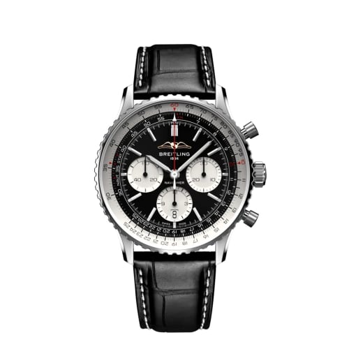 Breitling Navitimer B01 Chronograph 43 Stainless Steel / Black / Alligator - Folding