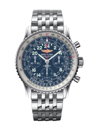 Breitling Cosmonaute Stainless Steel / Blue / Bracelet