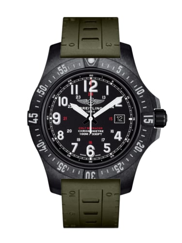 Breitling Colt Skyracer Breitlight / Black / Green Rubber / Pin