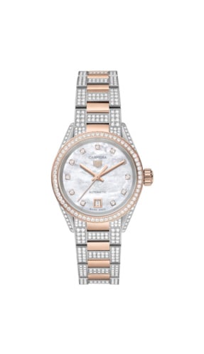 TAG Heuer Carrera Automatic 29 Stainless Steel - Rose Gold - Diamond / MOP / Bracelet