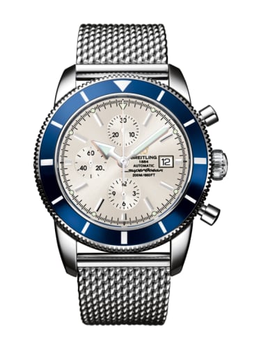 Breitling Superocean Heritage 46 Chronograph Stainless Steel / Blue / Stratus Silver / Milanese
