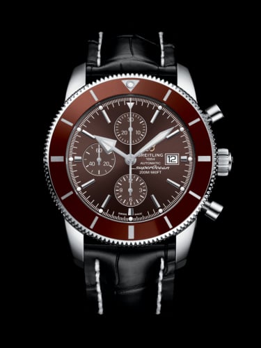 Breitling Superocean Heritage II 46 Chronograph Stainless Steel / Bronze / Bronze / Croco / Folding