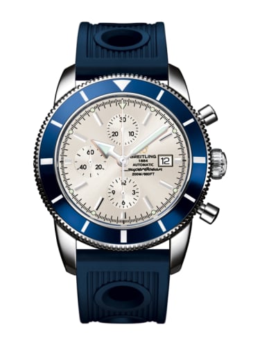 Breitling Superocean Heritage 46 Chronograph Stainless Steel / Blue / Stratus Silver / Rubber