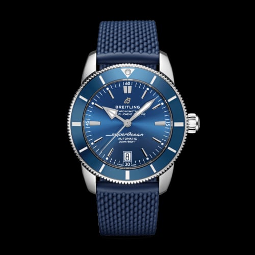 Breitling Superocean Heritage II 42 Stainless Steel / Blue / Blue / Rubber / Folding