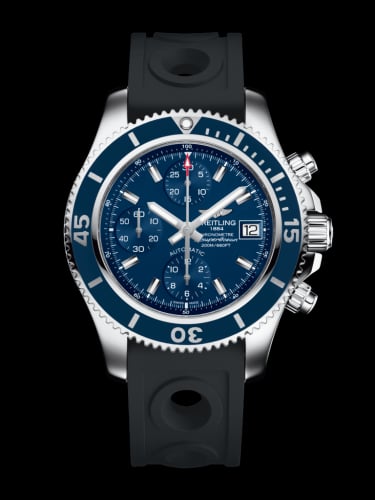 Breitling Superocean Chronograph 42 Stainless Steel / Blue / Rubber / Pin