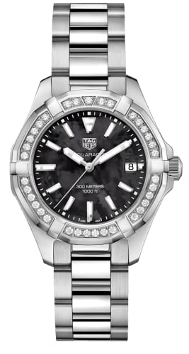 TAG Heuer Aquaracer 300M Quartz 35 Stainless Steel / Diamond / Black MOP / Bracelet