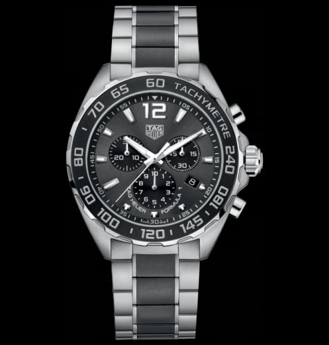 TAG Heuer Formula 1 Chronograph Quartz 43 Stainless Steel / Black