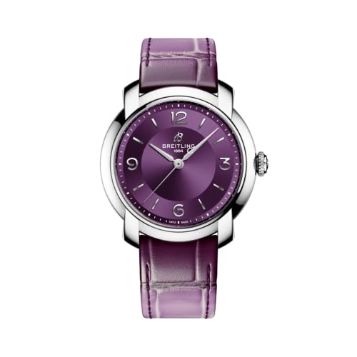 Breitling Lady Premier 36 Automatic Stainless Steel / Aubergine