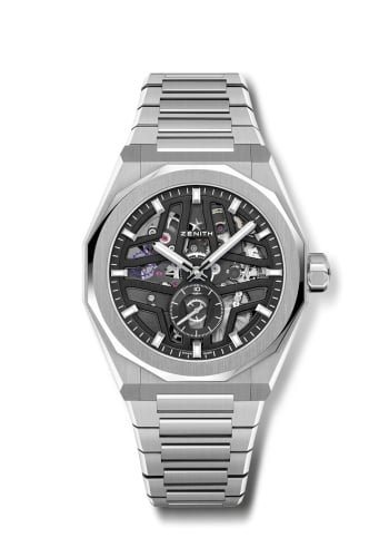 Zenith Defy Skyline Skeleton Stainless Steel / Black