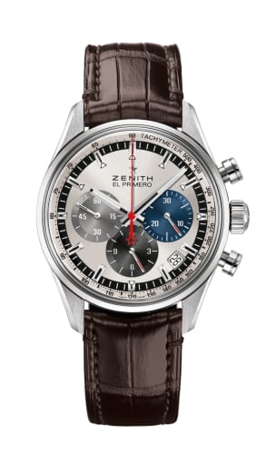 Zenith El Primero Chronomaster 42 Stainless Steel / Silver / Alligator