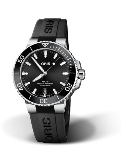 Oris Aquis Date 39.5 Stainless Steel / Black / Rubber