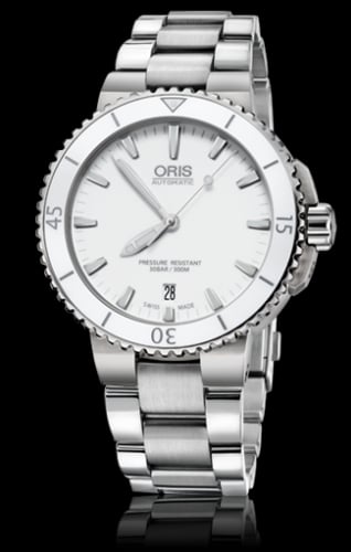 Oris Aquis Date 40 Stainless Steel / White / Bracelet