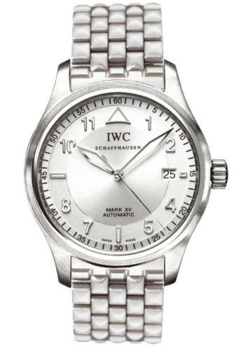 IWC Schaffhausen Pilot's Watch Mark XV Spitfire Stainless Steel / Silver / Strap