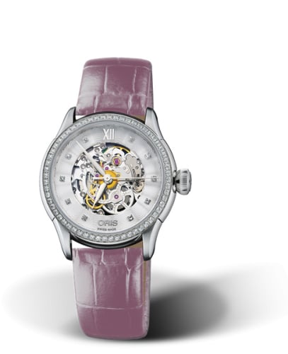 Oris Artelier Skeleton 31 Diamonds Stainless Steel - Diamond