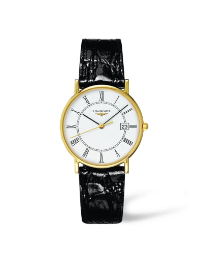 Longines Presence 33.5 Quartz Yellow Gold / White - Roman