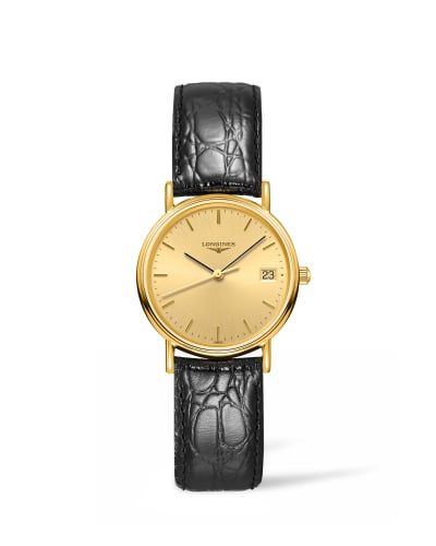 Longines Presence Quartz 30mm PVD Gold / Champagne