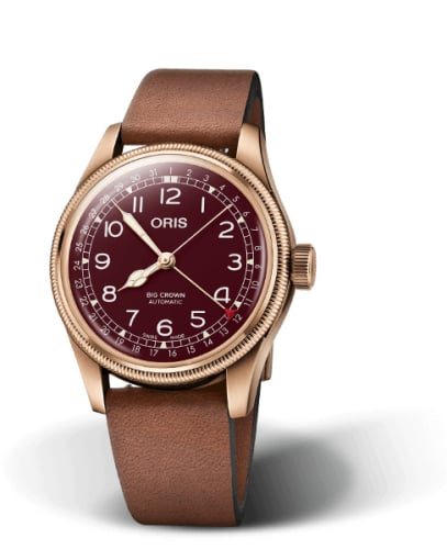 Oris Big Crown Original Pointer Date 40 Bronze / Red