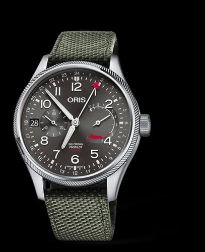 Oris Big Crown ProPilot Calibre 114 Stainless Steel / Grey / Textile