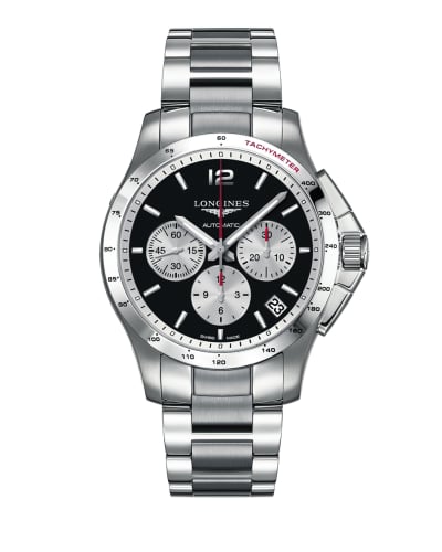 Longines Conquest Chronograph Automatic 44.5mm Black Panda
