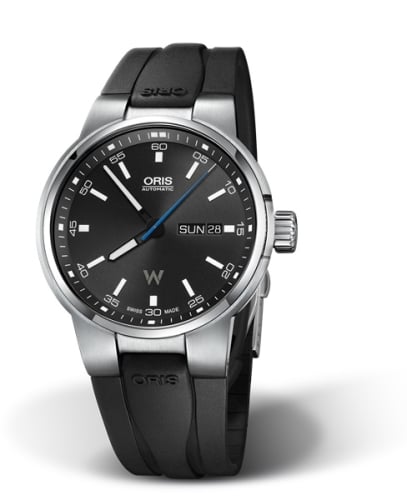 Oris Williams Day Date 42 Stainless Steel / Black / Rubber