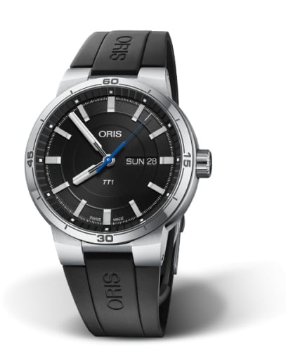 Oris TT1 Day Date Stainless Steel / Black / Rubber