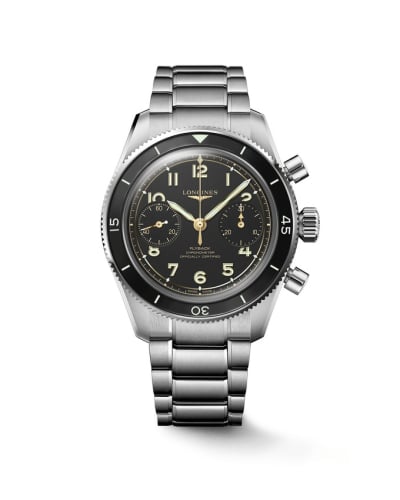 Longines Spirit Chronograph Flyback 39.5 Stainless Steel / Black / Bracelet