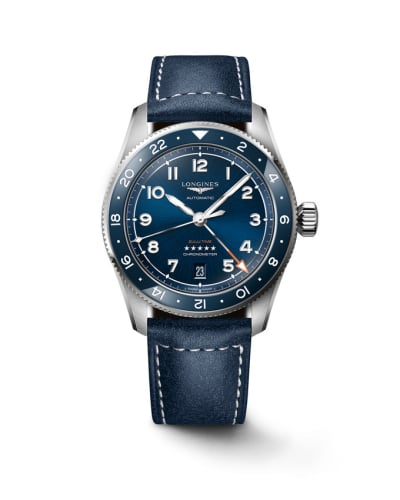 Longines Spirit Zulu Time 39 Stainless Steel / Blue / Strap