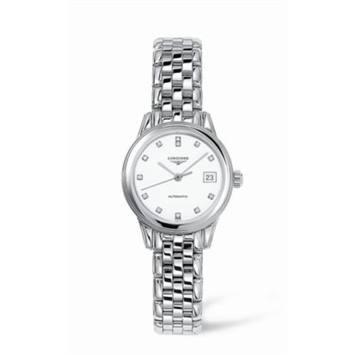 Longines Flagship 26 Automatic Stainless Steel White Diamond